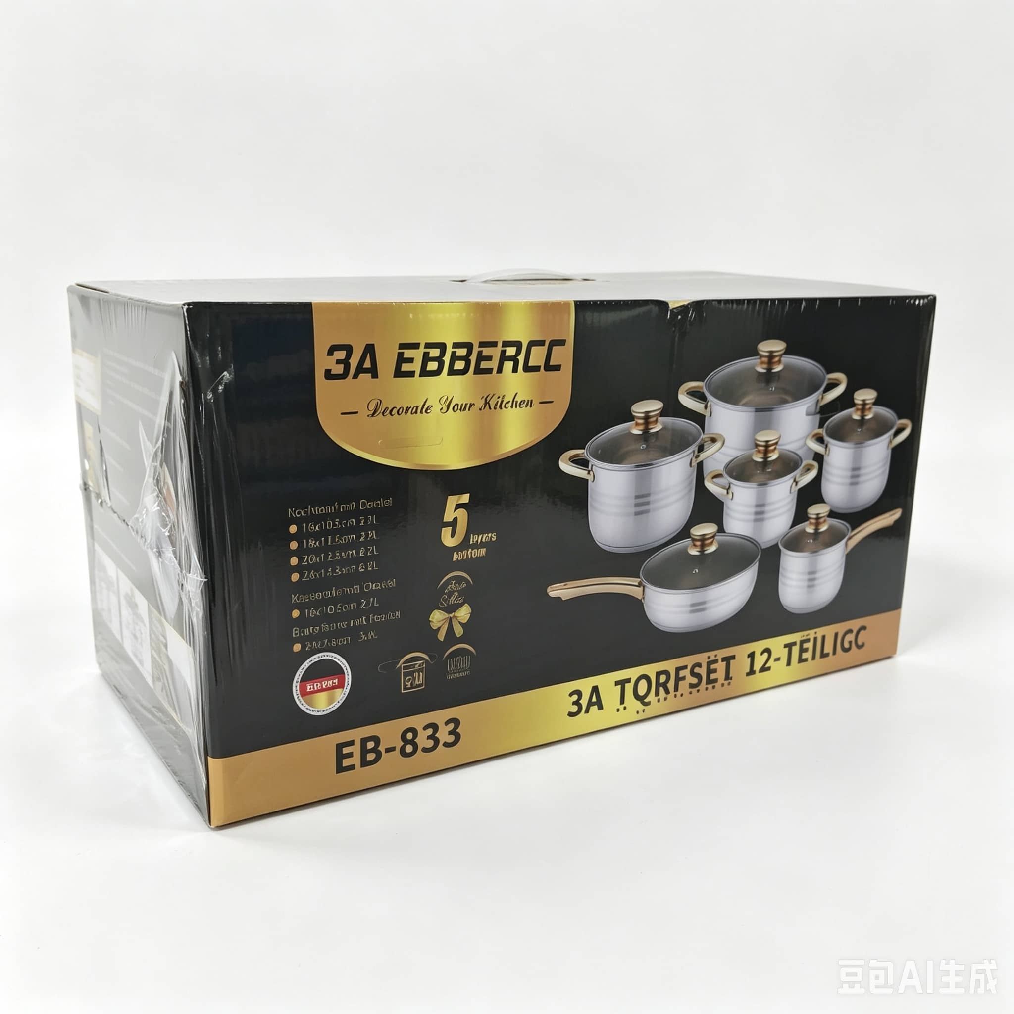6-piece stainless steel pot set (EB model)