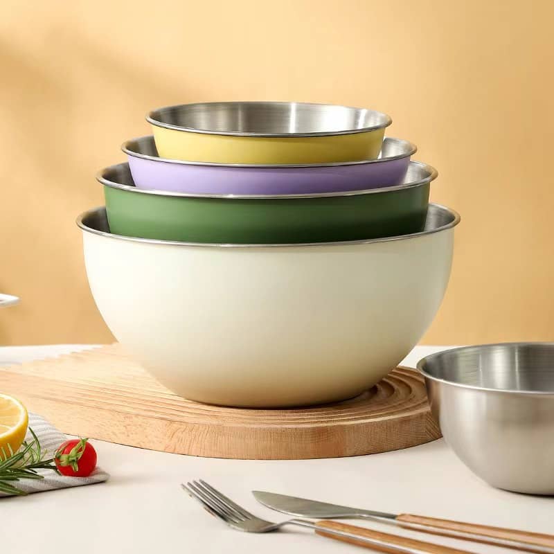 Korean-style Stainless Steel Salad Bowl