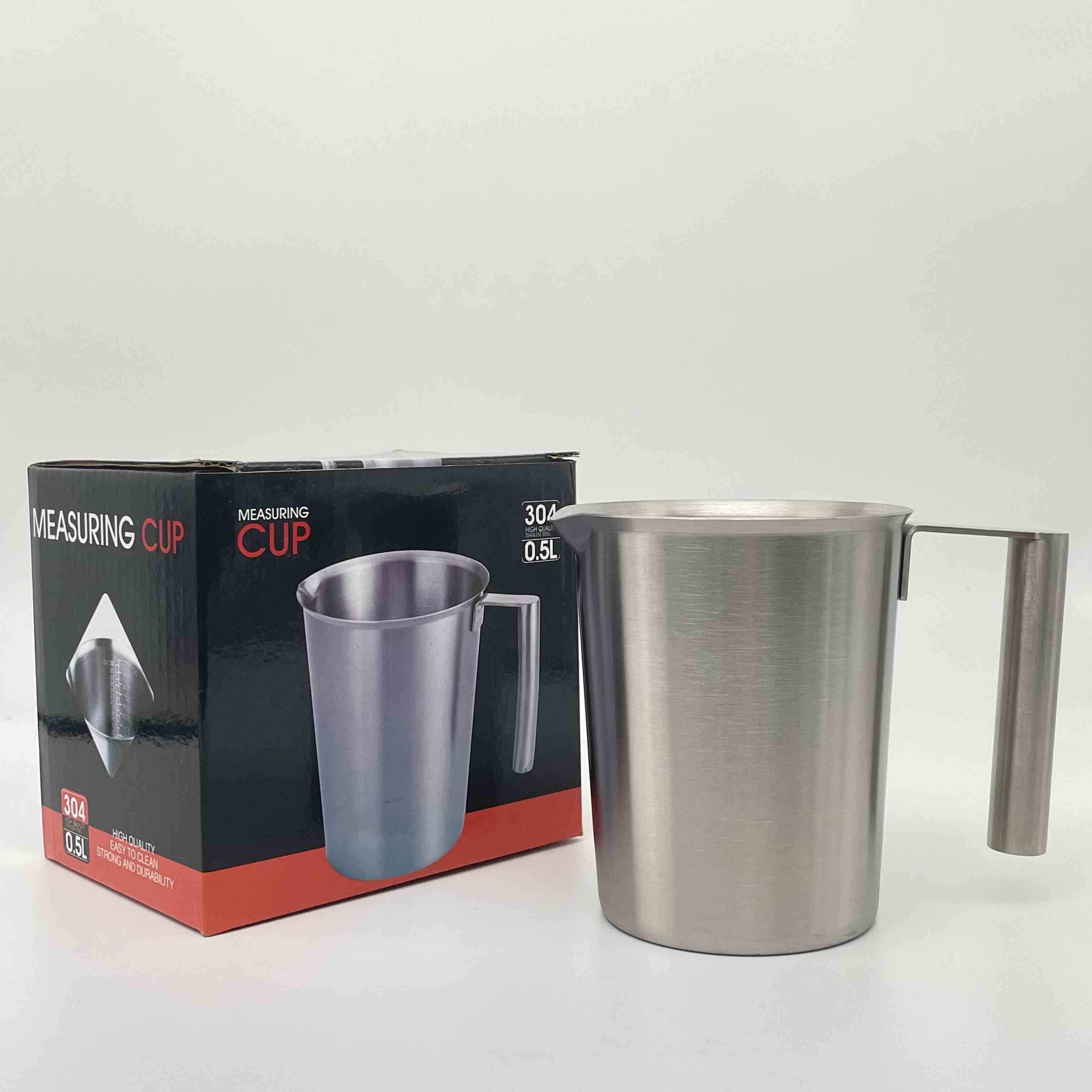 Stainless steel measuring cup