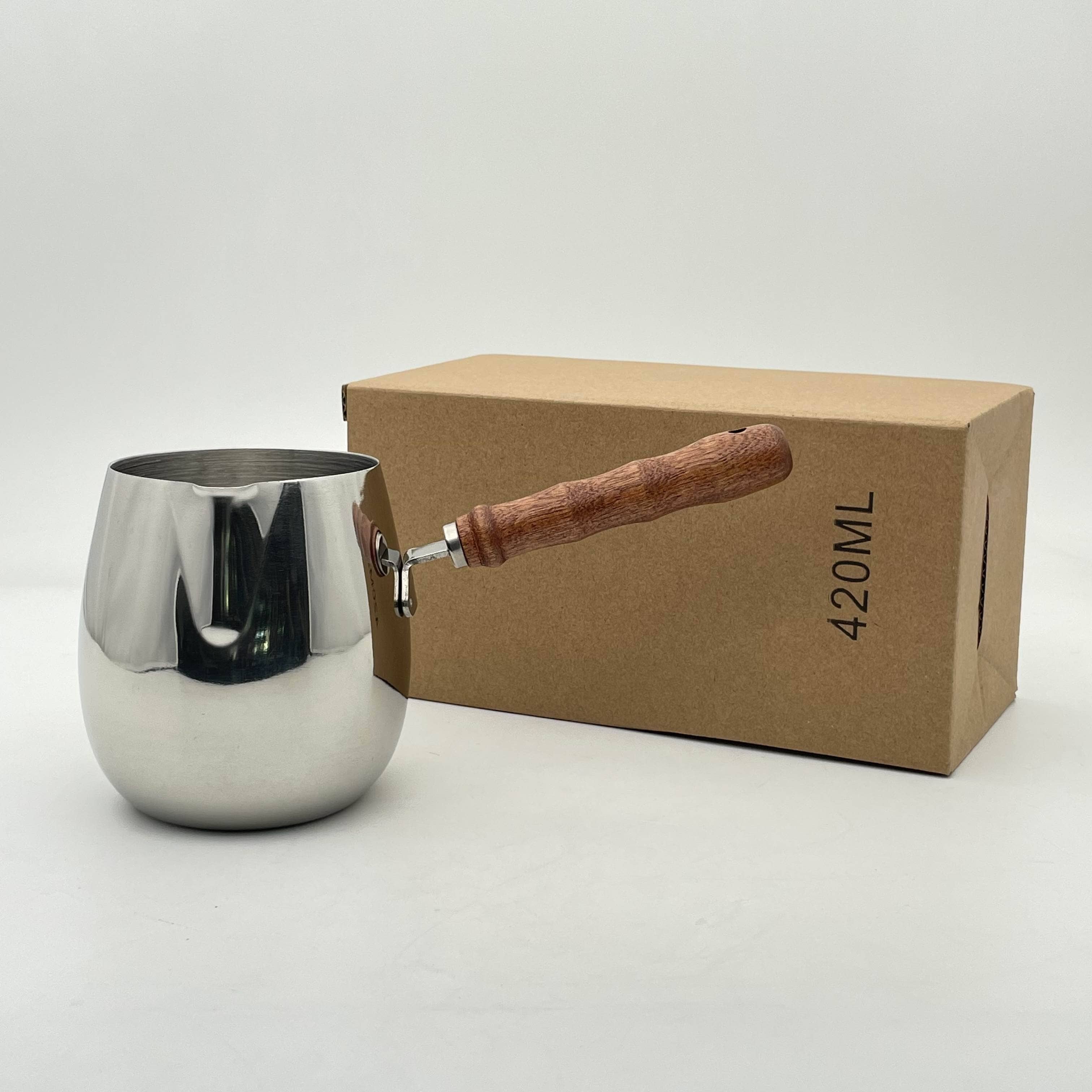 Stainless steel latte art cup