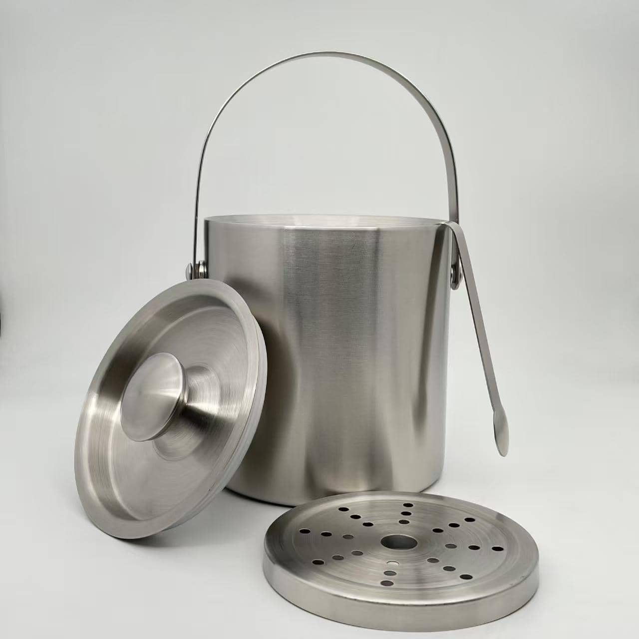 Stainless steel ice bucket