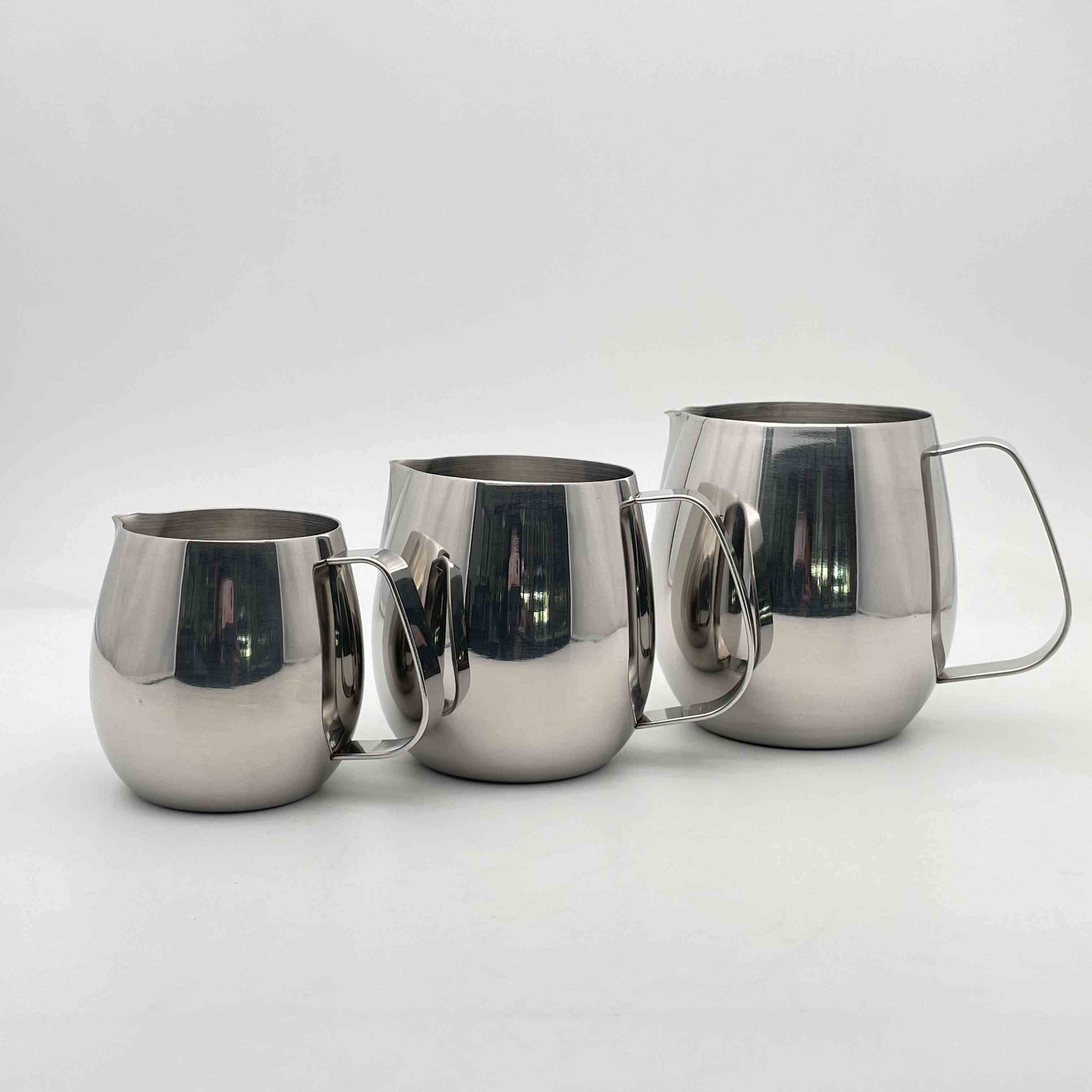 Stainless steel latte art cup