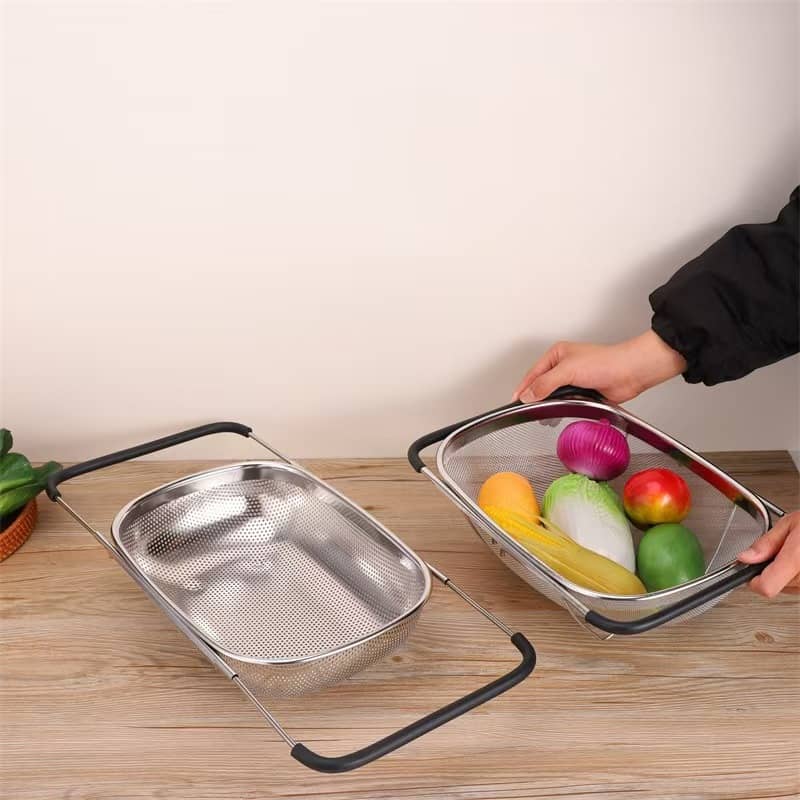 Expandable Drain Basket, Fine Hole & Dense Mesh Two Styles