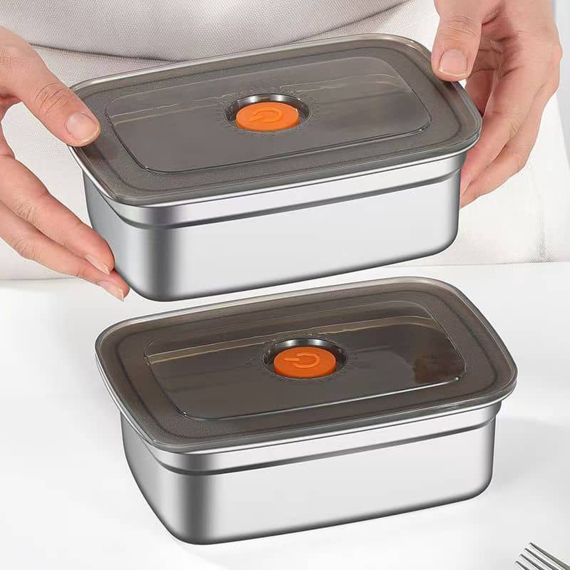 Rectangular Stainless Steel Food Storage Container