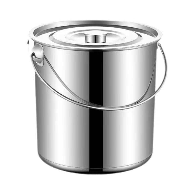 Stainless Steel Pail with Handle