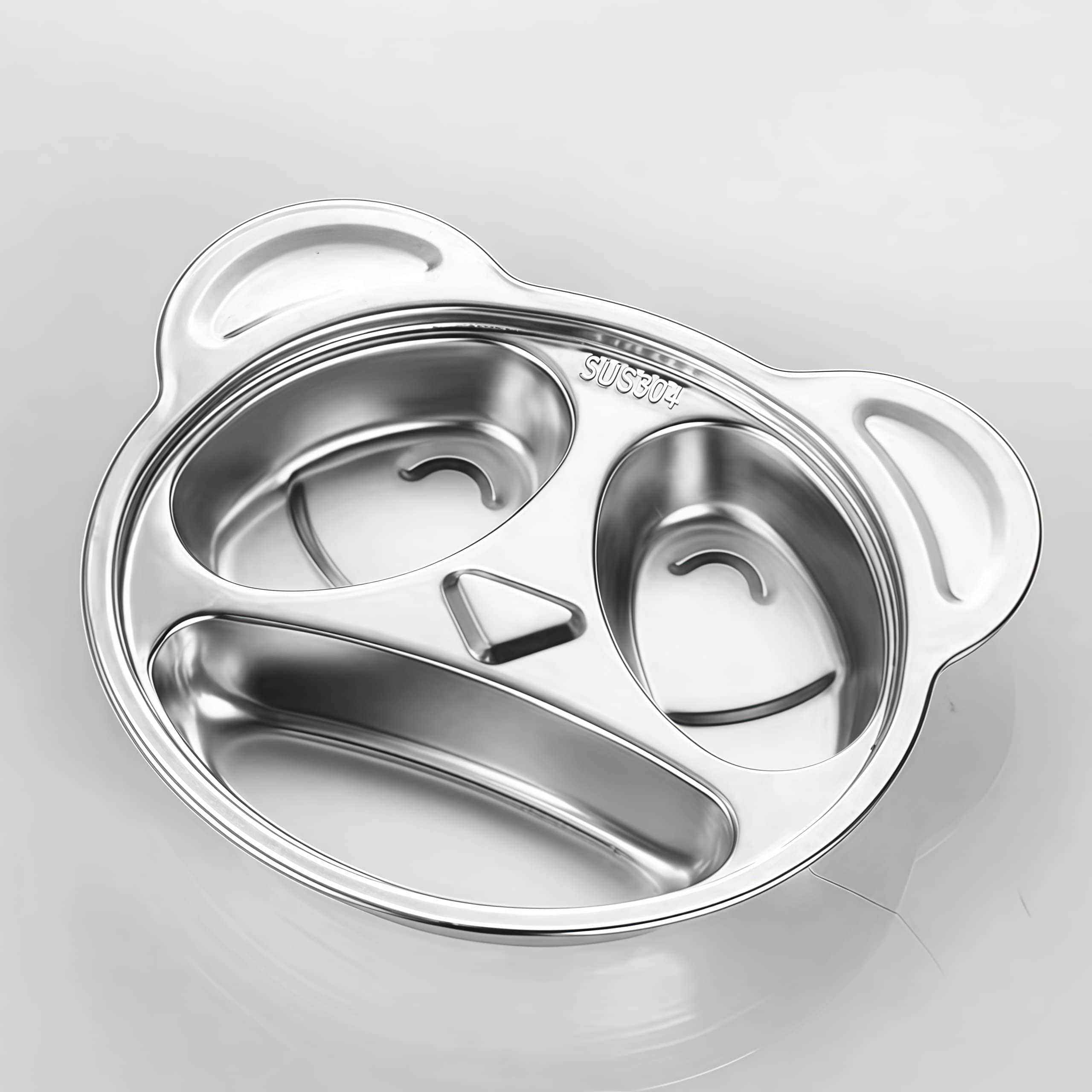 Monkey Style Stainless Steel Food Tray