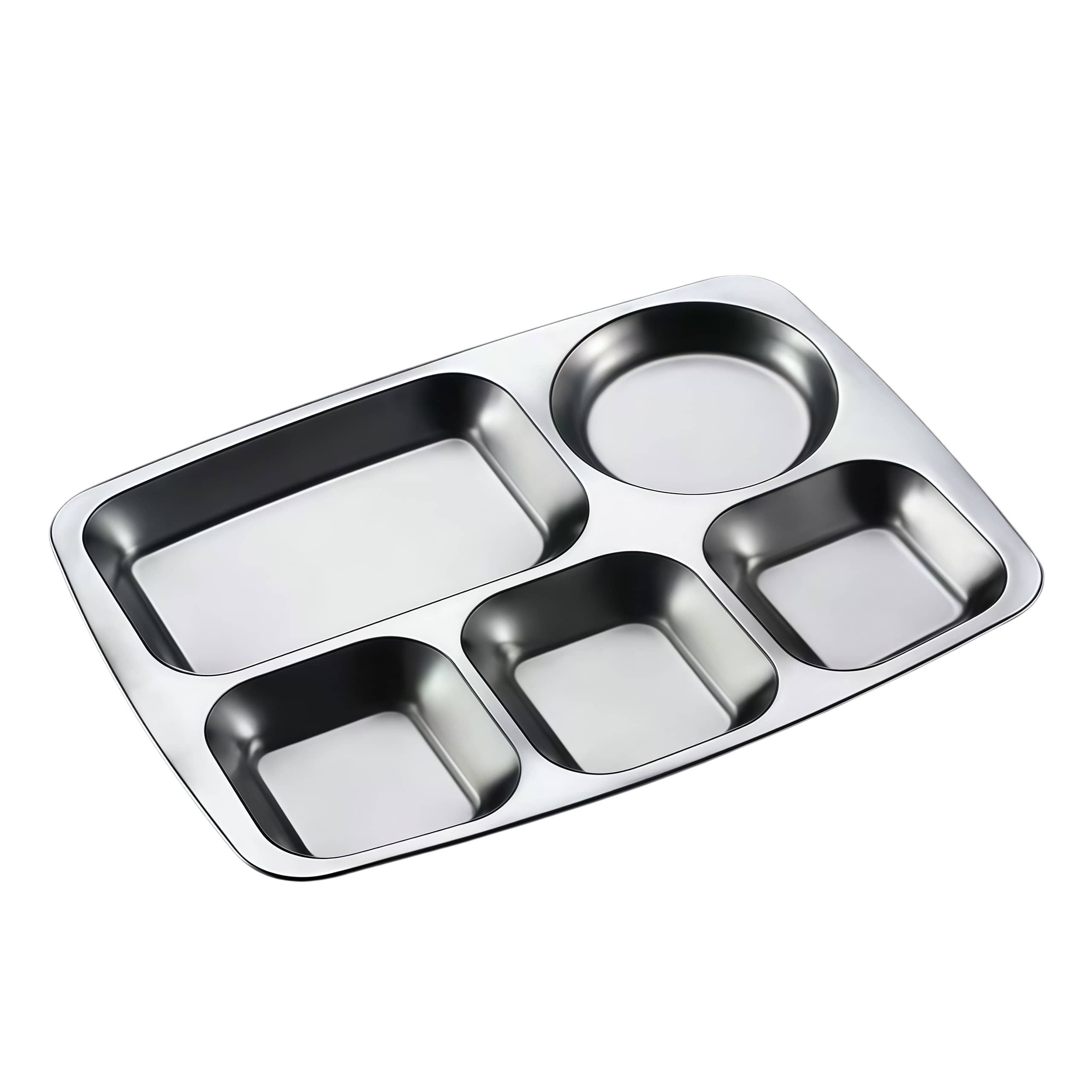 5-compartment food tray